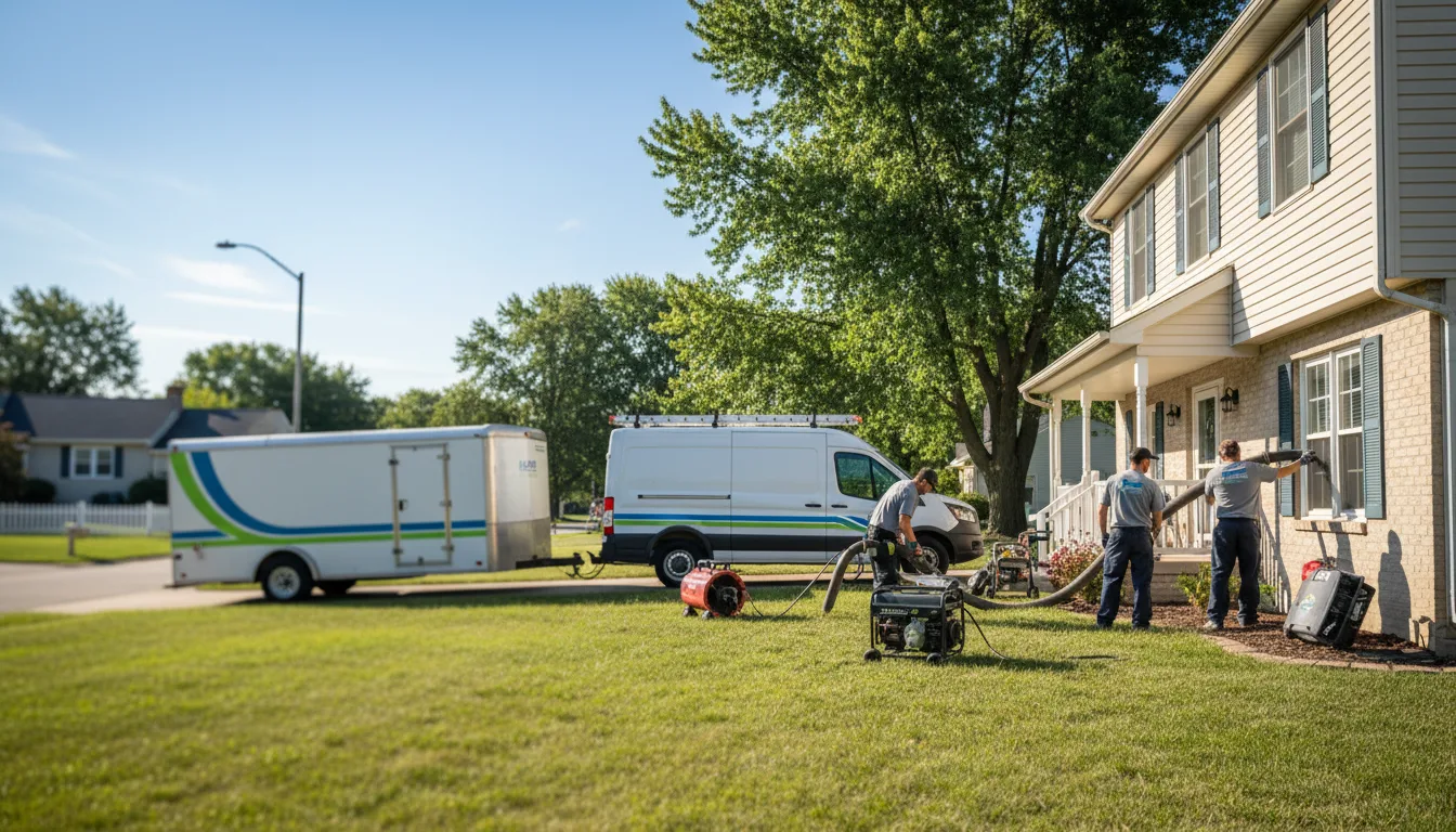 Flooded Basement Restoration And Cleanup With Repair in Sailor Springs, IL near me
